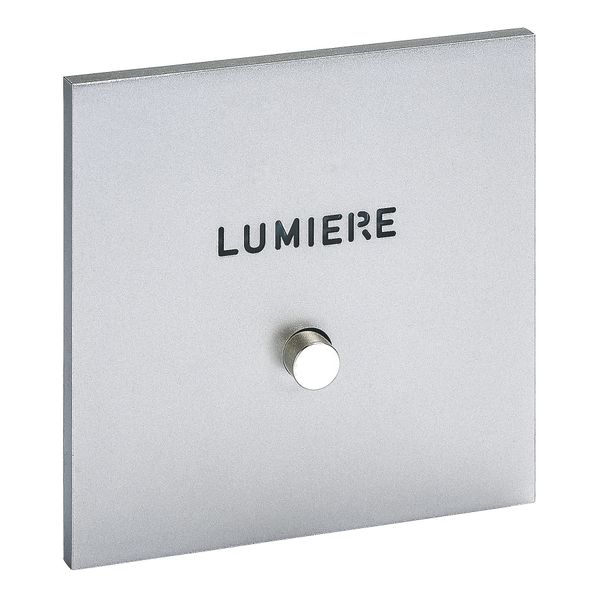 Art d'Arnould universe Epure illuminated push button 1 position with marking Holder - satin steel image 1