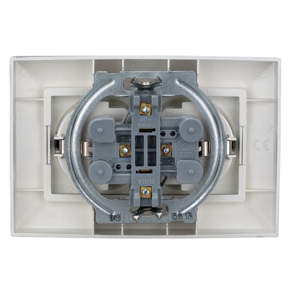 Compact socket outlet, screw clamps, silver image 4