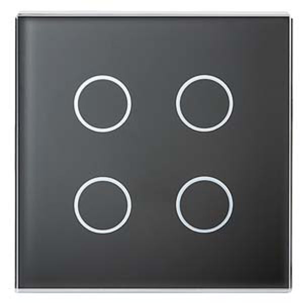 UP 212/21 - KNX Touch sensor cover, double, black image 1