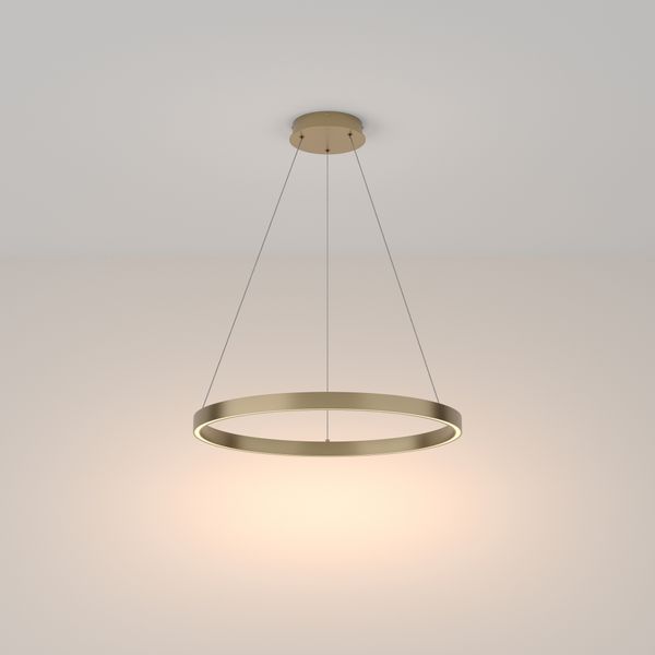 Modern Rim Pendant lamp Brass image 1