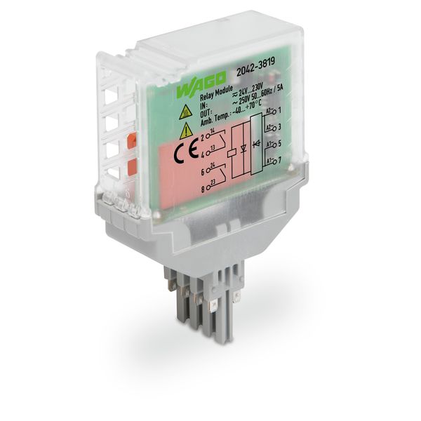 Relay module Nominal input voltage: 24 … 230 V AC/DC 2 make contact image 1