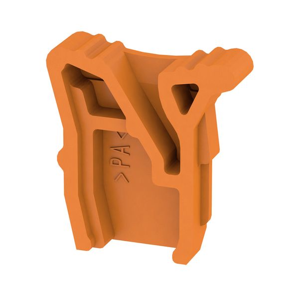 Terminal cover, Wemid, orange, Height: 16 mm, Width: 3.3 mm, Depth: 13 image 1