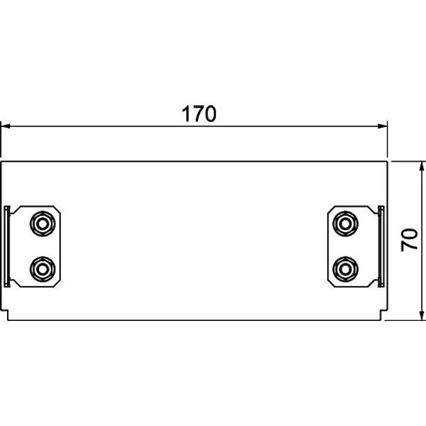 BRA ES70170 EL End piece SIGNA STYLE 70x170 anodised 70x170x37 image 2