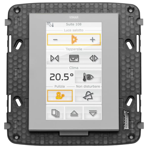 Touch screen KNX 4,3in Full Flat neutr image 1