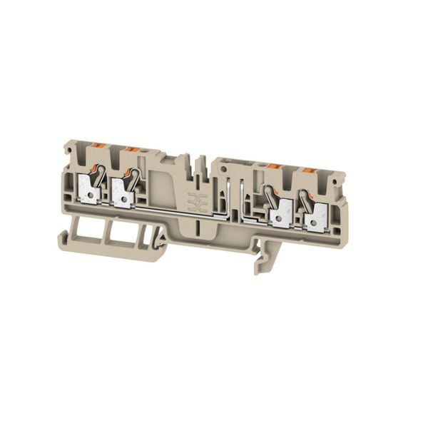 Test-disconnect terminal, PUSH IN, 2.5 mm², 500 V, 20 A, Cross-disconn image 1