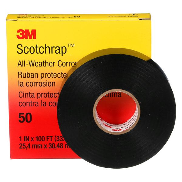 3M™ Scotchrap™ Vinyl Corrosion Protection Tape 50, Unprinted, 25.4 mm image 1