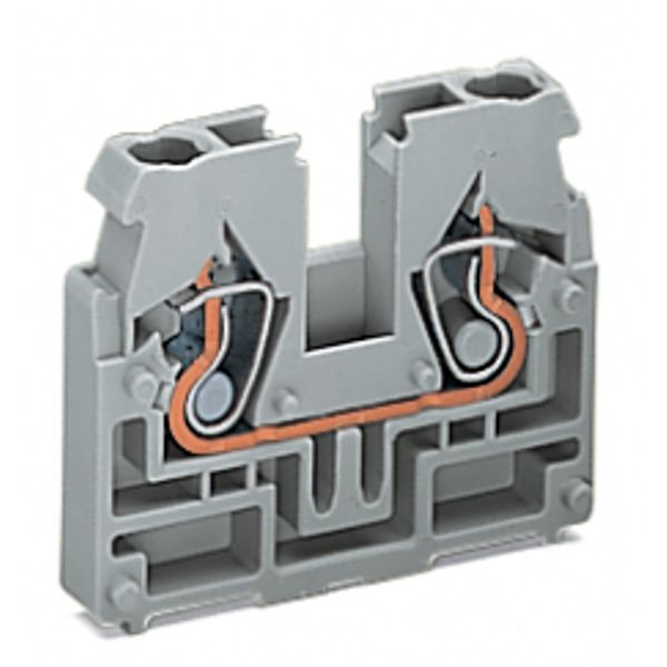 2-conductor end terminal block without push-buttons suitable for Ex i image 2