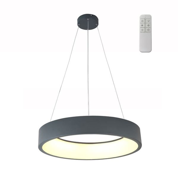 Lyn LED Pendant Lamp 30W 2300Lm 3CCT 45cm Grey image 1