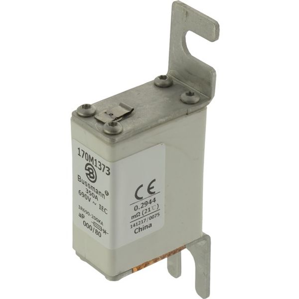 Fuse-link, high speed, 400 A, AC 600 V, size 000, 21 x 40 x 100 mm, aR, DIN, IEC, visual indicator image 3