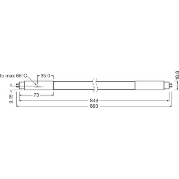 SubstiTUBE T5 220-240V AC 10 W/6500 K 863 mm image 7