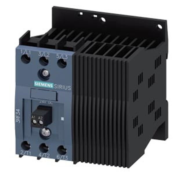 Solid-state contactor 3-phase 3RF3 AC 53 / 16 A / 40 °C 48-600 V / image 1