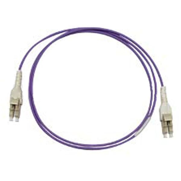 FO Patchcord Duplex LC/LC, 50/125æm OM4, LS0H-3,violet, 2.0m image 1