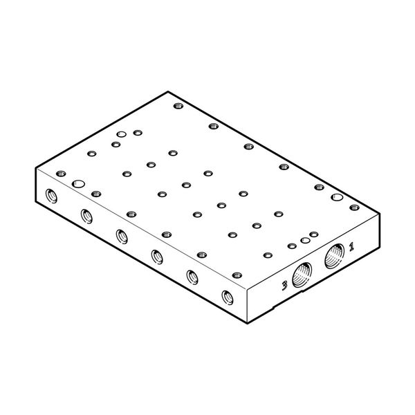 VABM-P7-18MB-G18-M5-6 Manifold rail image 1