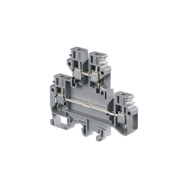 M6/8,D2,1, TERMINAL BLOCK, SCREW CLAMP, GREY, 8MM SPACING, SCREW TERMINAL, 8 AWG image 1