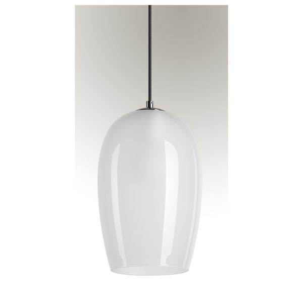 PANTILO OVAL PD, E27 pendant light, white/chrome image 3