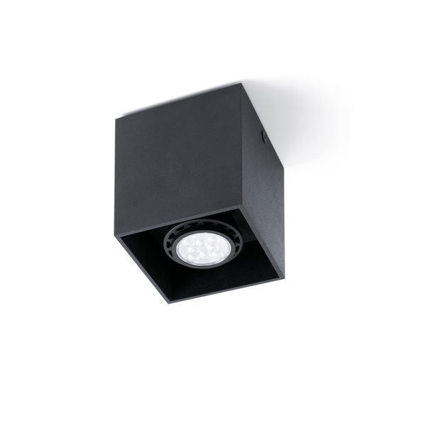 TECTO BLACK CEILING LAMP 1 X GU10 50W image 1