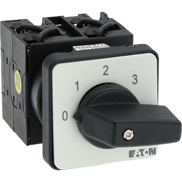 Step switches, T0, 20 A, flush mounting, 3 contact unit(s), Contacts: 6, 45 °, maintained, With 0 (Off) position, 0-3, Design number 15030 image 16