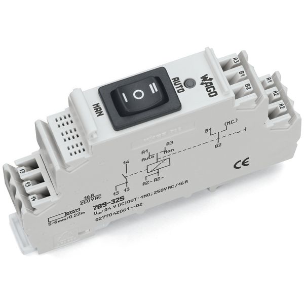 Relay module Nominal input voltage: 24 VDC 1 make contact image 3