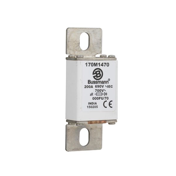 Fuse-link, high speed, 200 A, AC 690 V, size 000, 24 x 36 x 96 mm, aR, IEC image 6