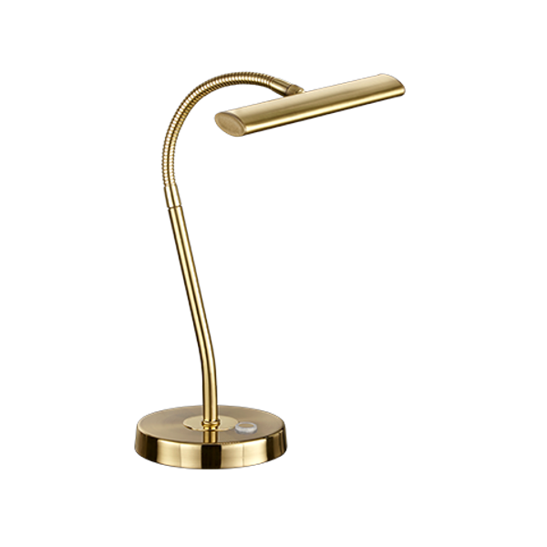 Curtis LED table lamp matt brass image 1