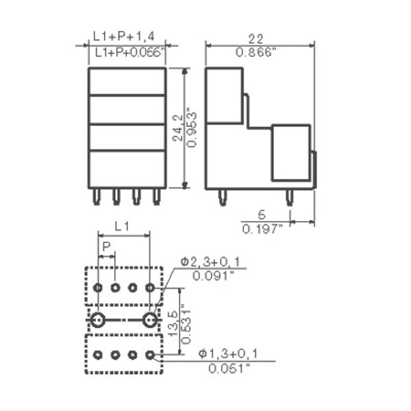 PCB plug-in connector (board connection), 3.50 mm, Number of poles: 38 image 2