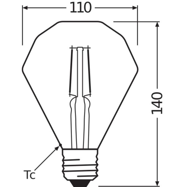 Vintage 1906® LED SPECIAL Shapes 4W 824 Gold E27 image 12