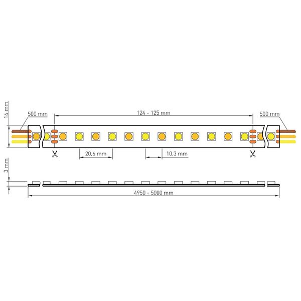 FS 115, AW, 100% MIX, 26W/m, 2280lm/m, 24VDC, IP44, l=5m image 4