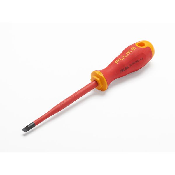 ISLS8 125 mm screwdriver with 6 mm slotted blade. Certified to 1000 V ac and 1500 V dc. image 2