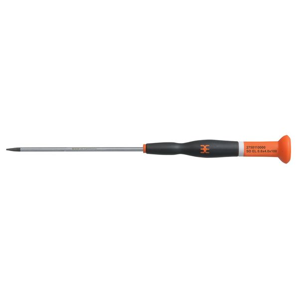 Slotted screwdriver, Blade thickness (A): 0.8 mm, Blade width (B): 4 m image 1