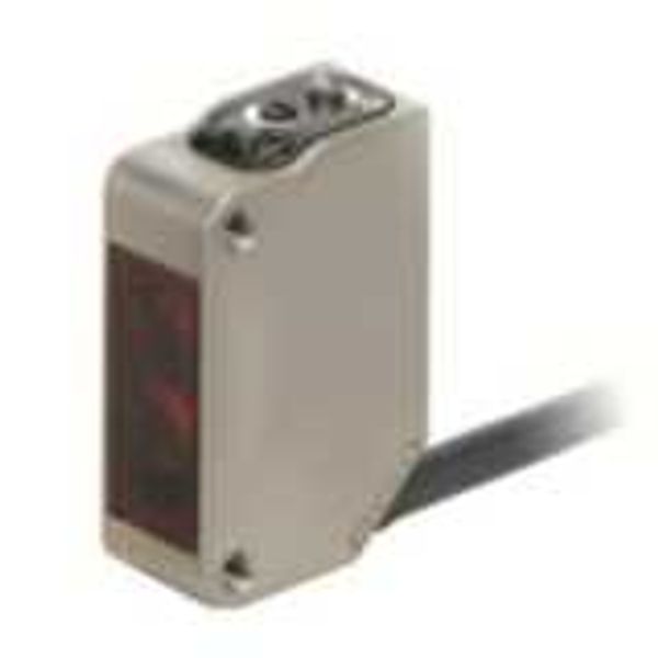 Photoelectric sensor, rectangular housing, stainless steel, red LED, r image 1