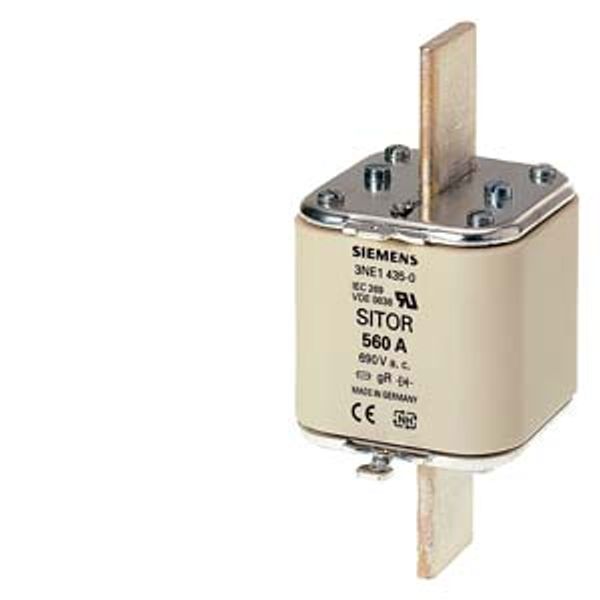 SITOR fuse link, with blade contacts, NH3, In: 710 A, gR, Un AC: 600 V image 1