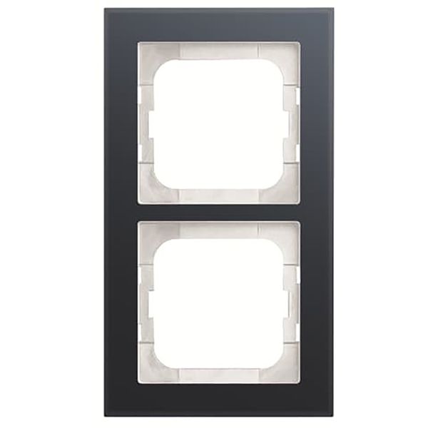 1722-229 Cover Frame Busch-axcent® glass oyster image 1