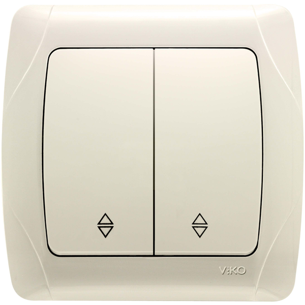 Carmen Beige Two Gang Switch-Two Way Switch image 1