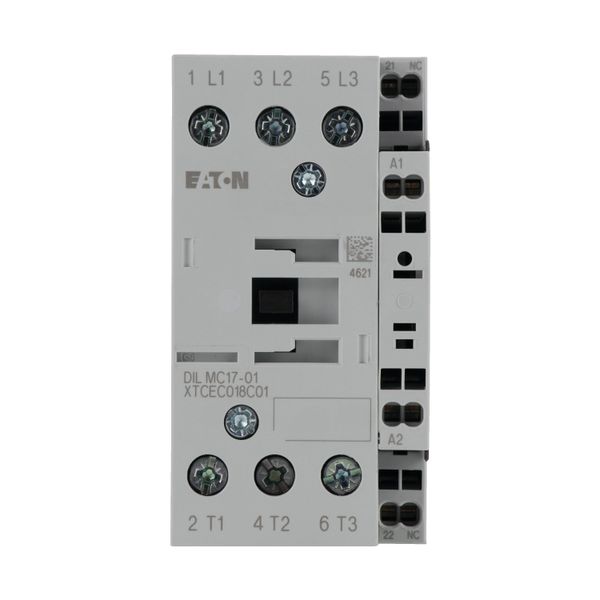 Contactor, 3 pole, 380 V 400 V 7.5 kW, 1 NC, 230 V 50 Hz, 240 V 60 Hz, AC operation, Spring-loaded terminals image 8