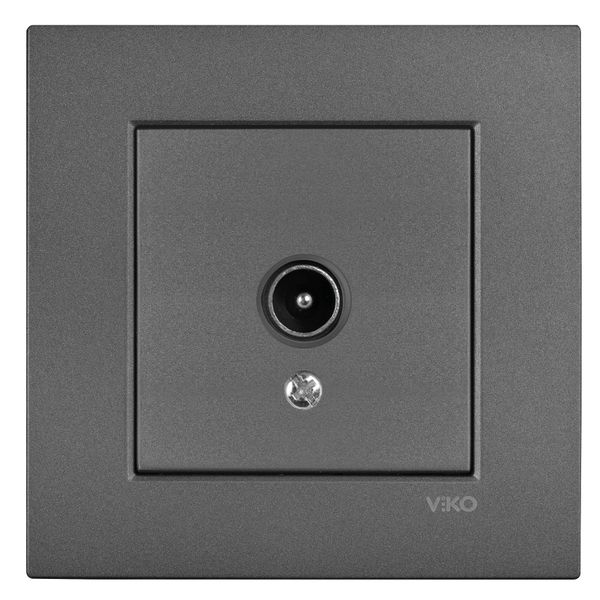 Novella-Trenda Dark Grey Sat Socket F Connector Terminated image 1