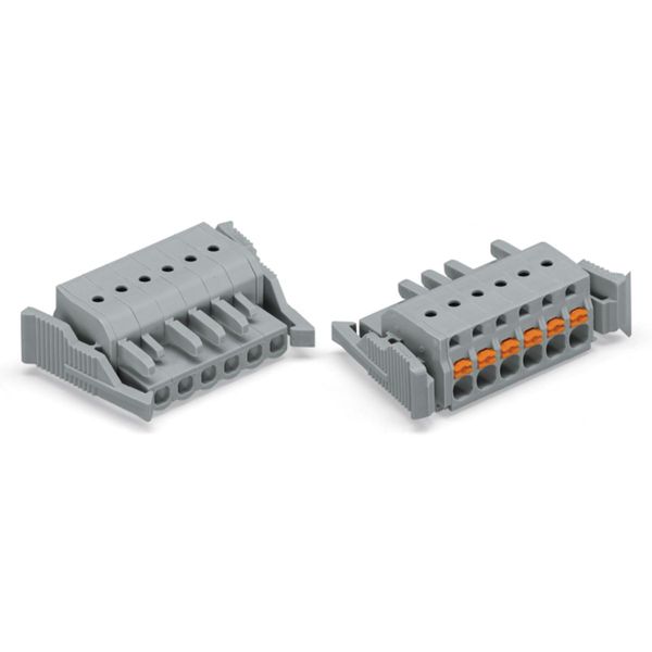 2231-122/037-000 1-conductor female connector; push-button; Push-in CAGE CLAMP® image 3