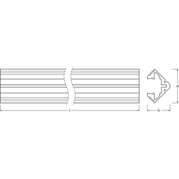 Medium Profiles for LED Strips -PM03/E/19X19/10/1 image 5