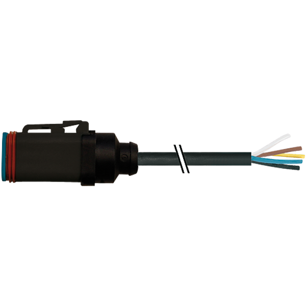 Valve plug MDC06-6s with cable PUR 6x0.75 bk UL/CSA+drag ch. 5m image 1