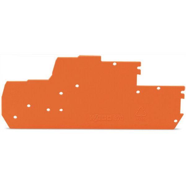 End and intermediate plate 1 mm thick orange image 2