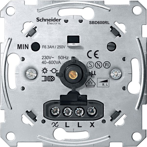 Rotary dimmer insert for inductive load, 40-600 W/VA image 1