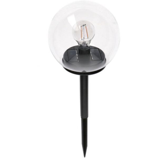 Outdoor Solar Light - light with spike  - Benoni 7lm 2000K IP44  - Sensor - Black image 1