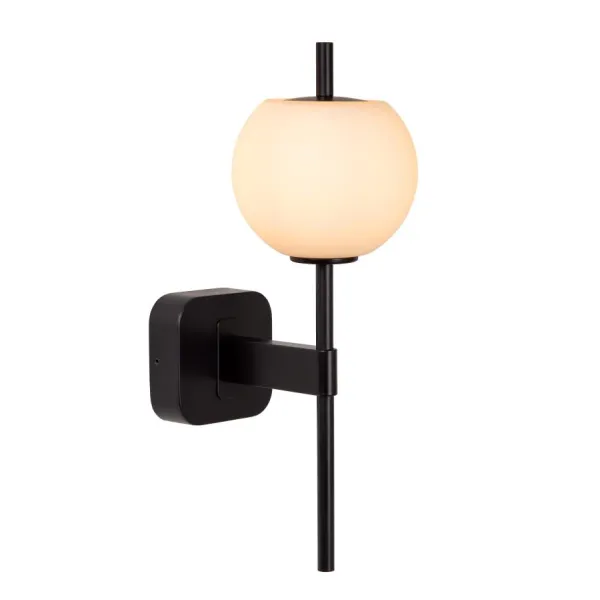 Lucide ELDA - Bathroom Wall Lamp - 1xG9 - IP44 - Black image 1