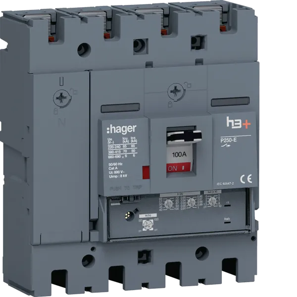 P250 LSnI 4P-4D 100A 70kA Circuit Breaker image 1