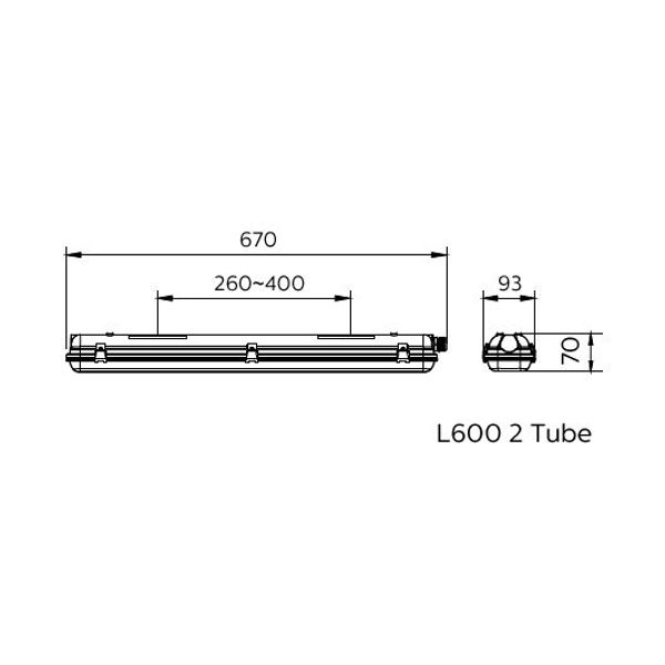 Ledinaire Waterproof Tube Housing image 2