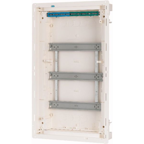 Compact distribution board-flush mounting, 3-rows, flush sheet steel door image 10