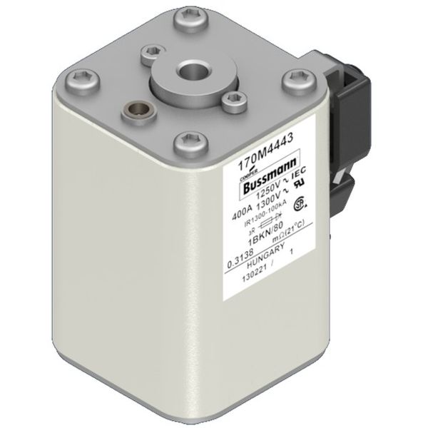 Fuse-link, high speed, 400 A, AC 1250 V, size 1, 53 x 69 x 80 mm, aR, IEC, UL, single indicator image 6