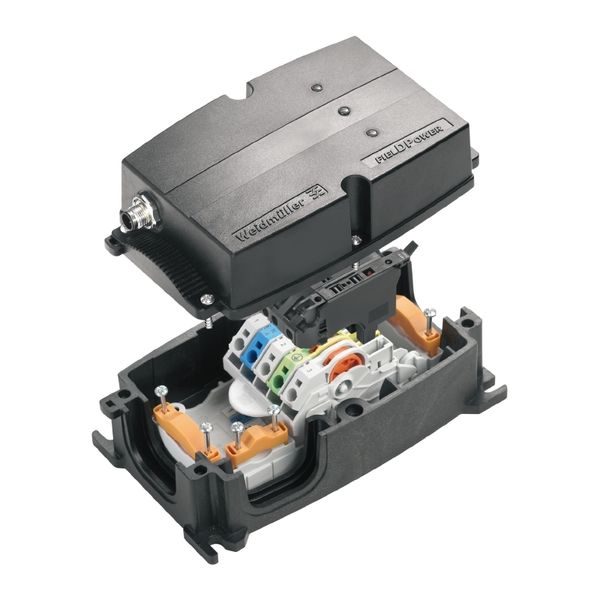 Energy distribution terminal strip with housing, IP65, Polycarbonate,  image 1