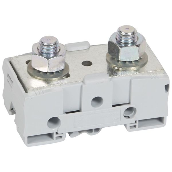 Plate power terminal blocks Viking 3 - for bars/lugs - asym rails -M12 -pitch 46 image 2