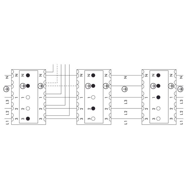 Female connector 5-pole 5-pole white image 3