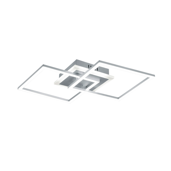 Venida LED ceiling lamp square grey image 1